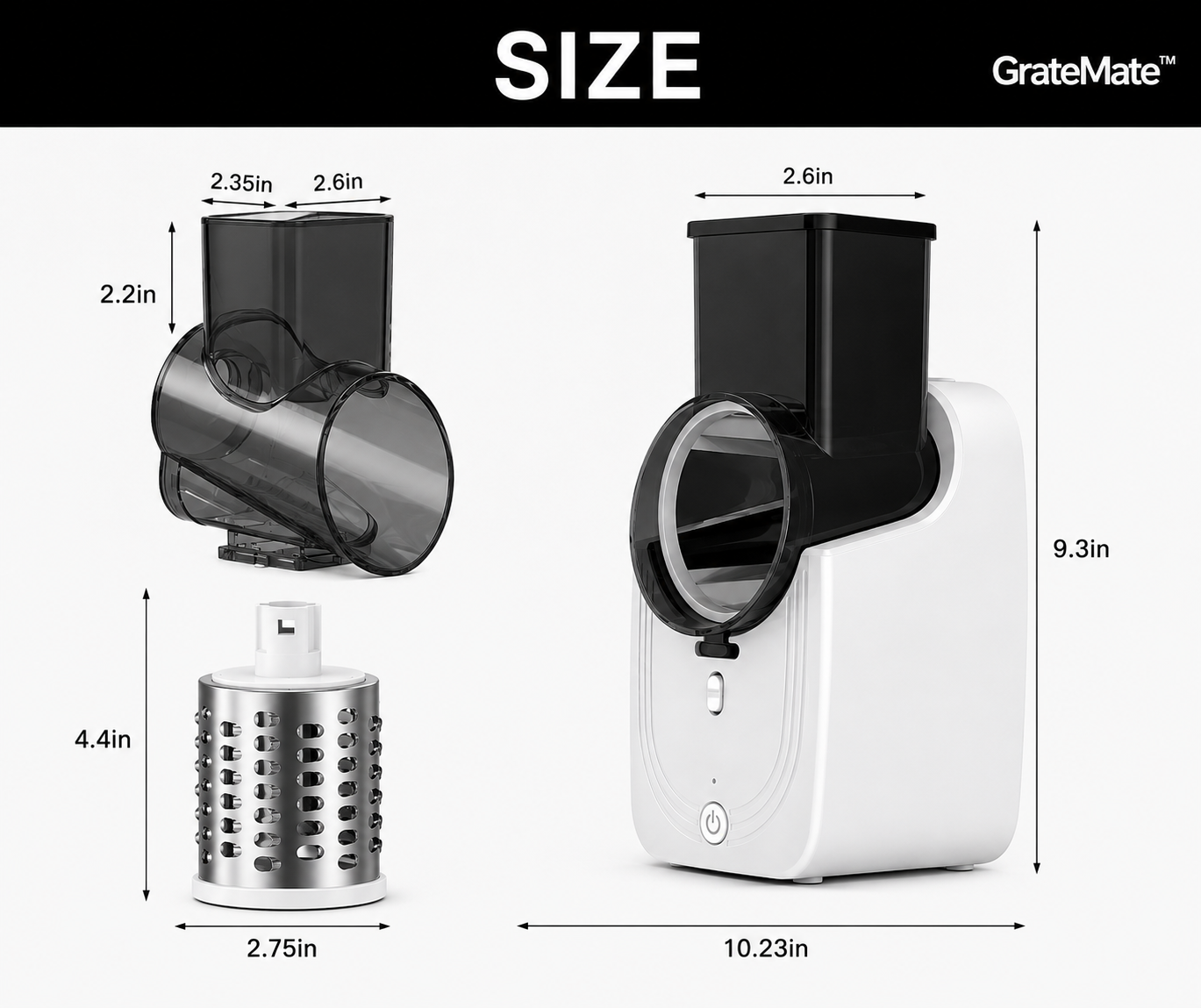 Gratemate™ Electric Grater